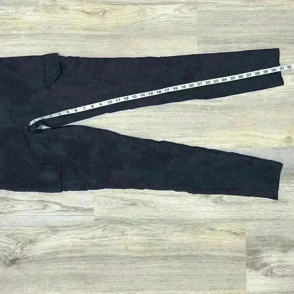 Prana Low Rise Skinny Cargo Ankle Pants Subtle Gray Argyle Print Casual Size 4 - Picture 6 of 7